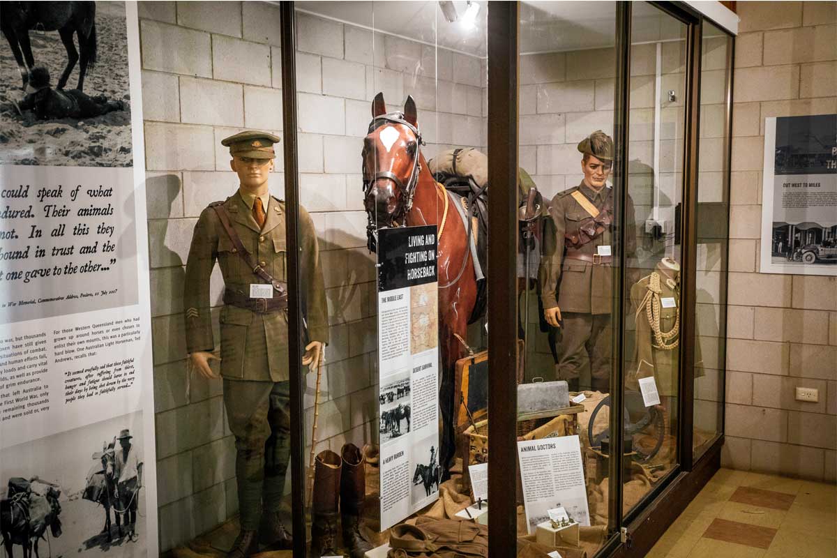 war memorabilia in miles historical village